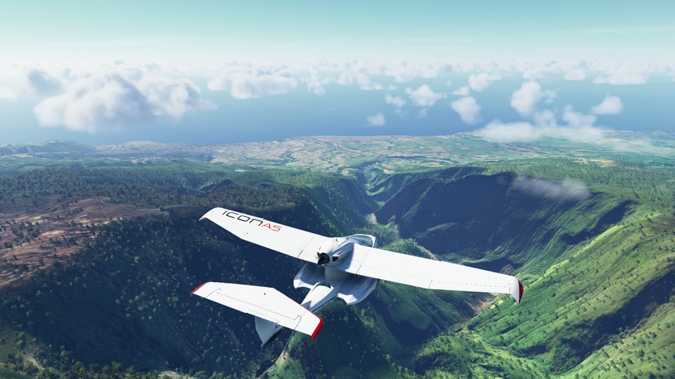 Unser GPS-Trainingsflug im Microsoft Flight Simulator führt uns auf das wunderschöne La Réunion.