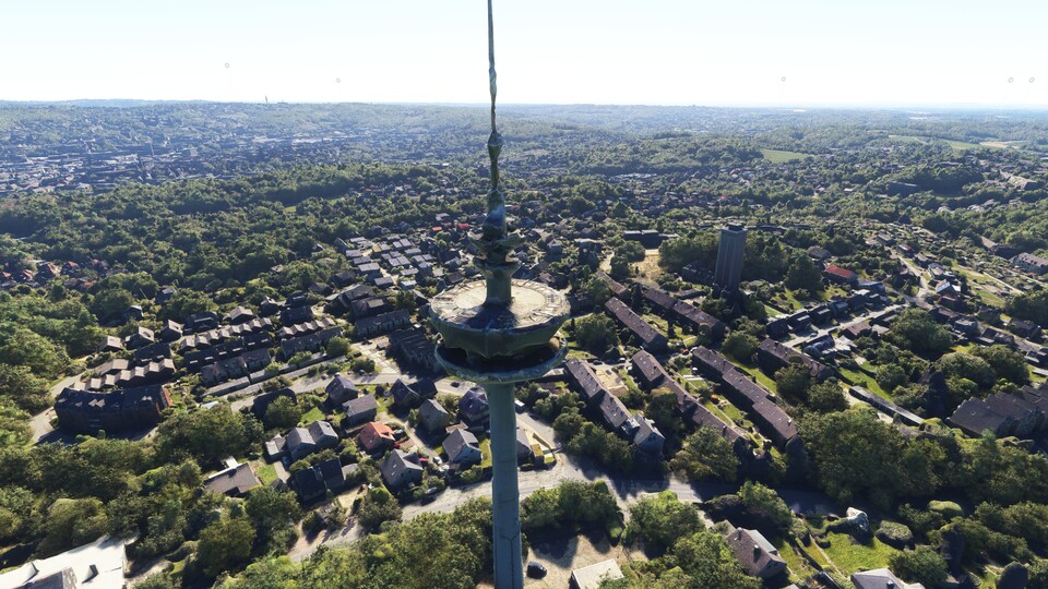 Funkturm Wuppertal on MSFS heute