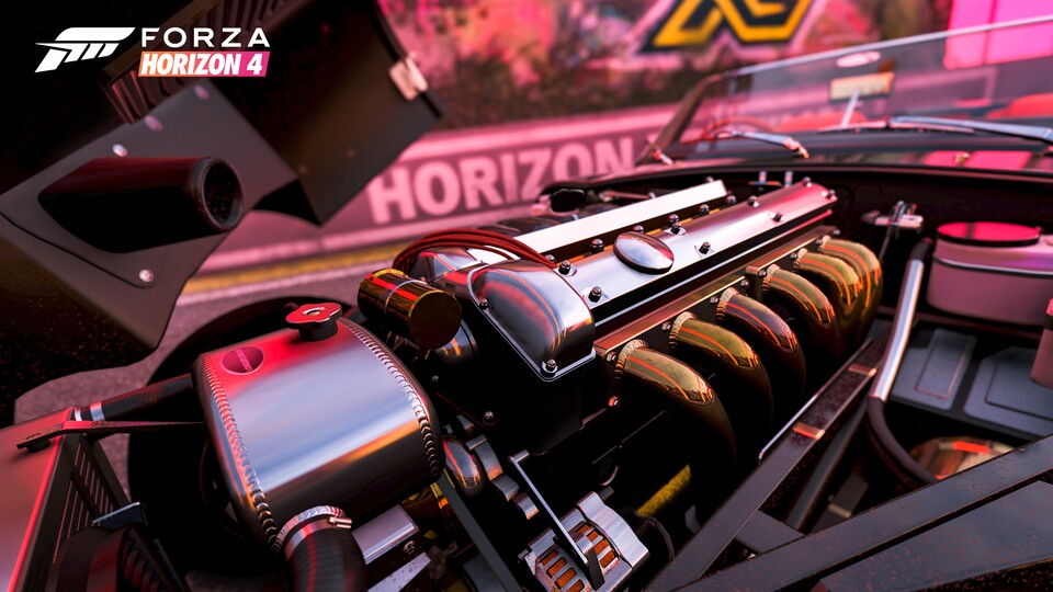 Unter der Haube von Forza Horizon 4 schnurrt ein potenter Grafik-Motor. Davon sollen PC-Spieler besonders profitieren.