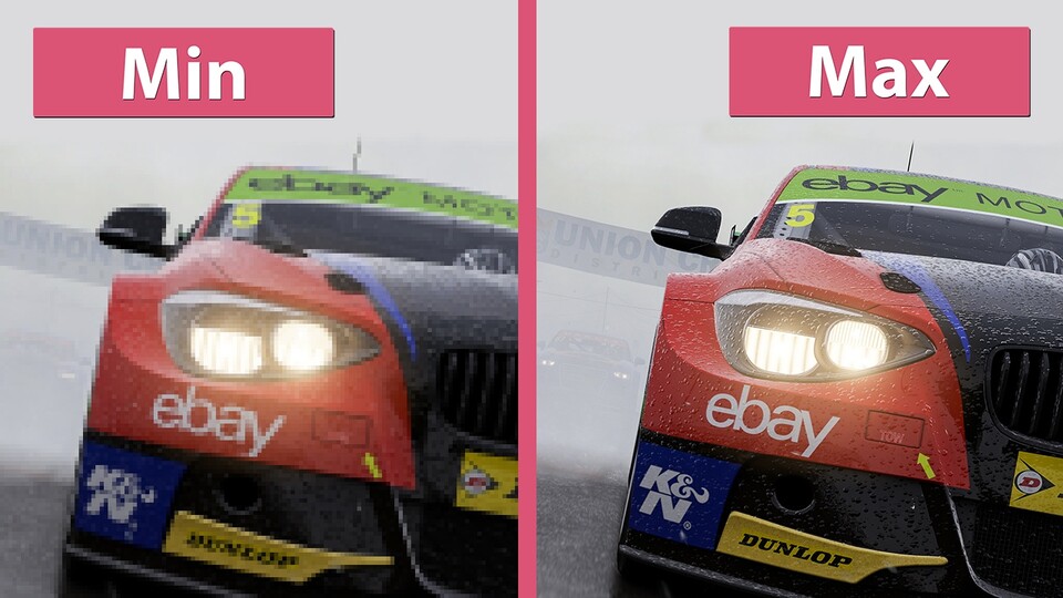 Forza Motorsport 6: Apex - Minimale und maximale Grafik-Details im Vergleich