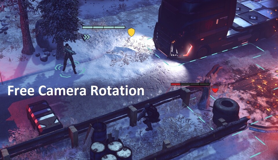 Free Camera Rotation lässt den Spieler die Kamera nach Belieben ausrichten und zoomen. 