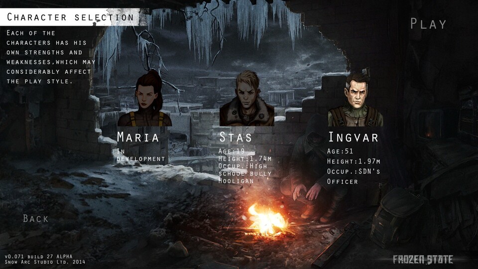 Drei Charaktere stehen später zur Auswahl, in der Early-Access-Version fehlt allerdings noch Maria.