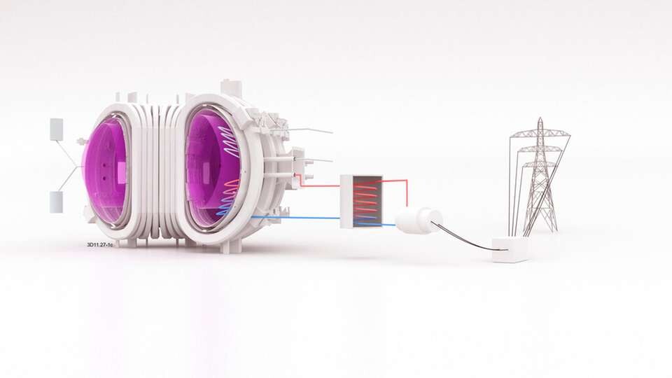 Entwurf eines Fusionsreaktors. (Bild: Ukaea)