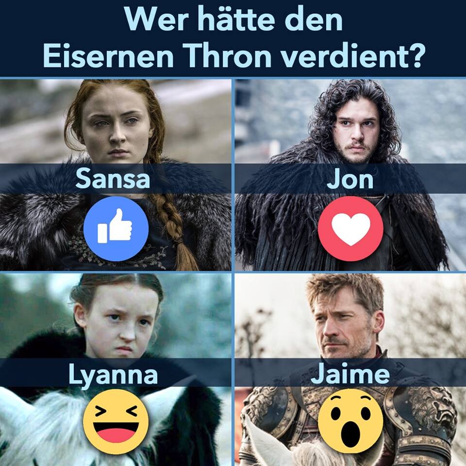 Vorrunde 3 unser Community-Wahl zum Herrscher über Westeros. 