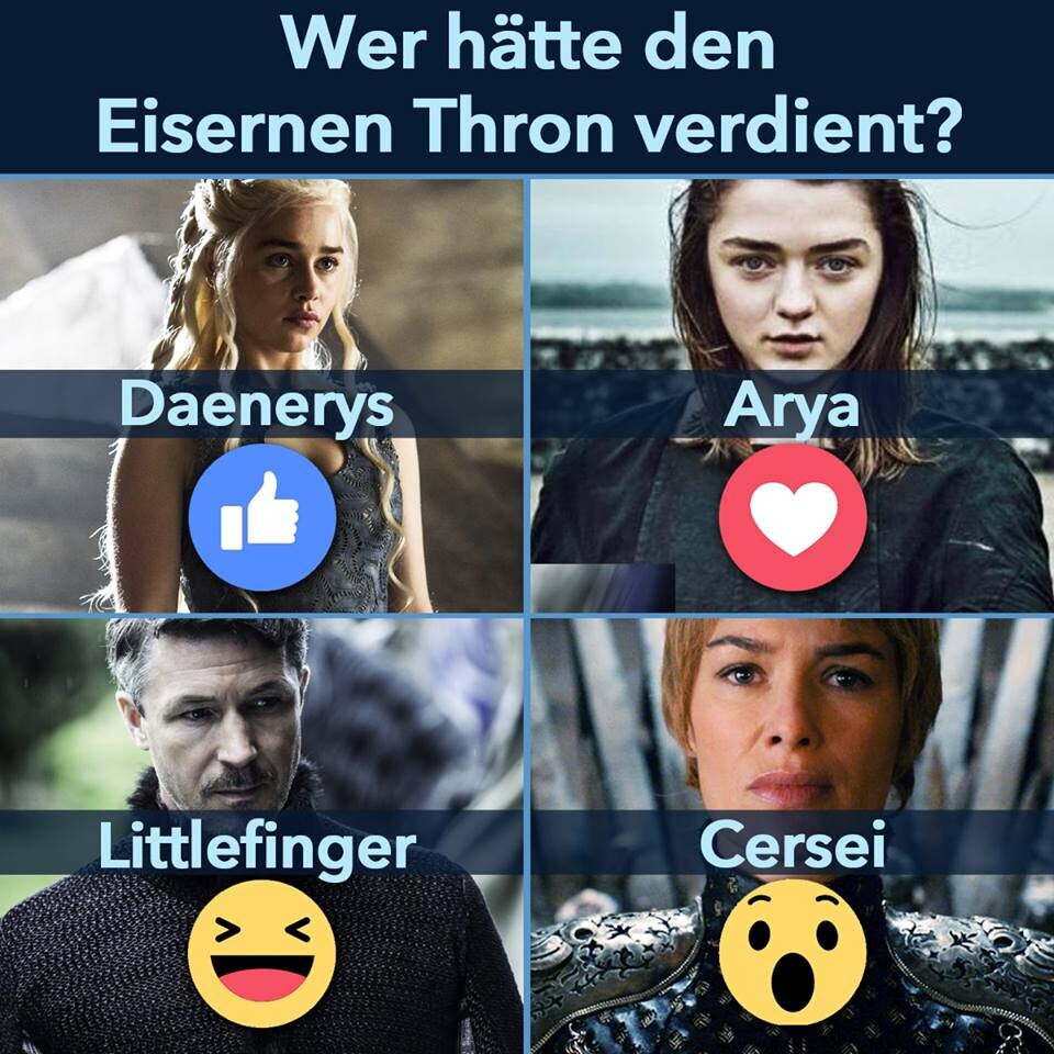 Vorrunde 1 unser Community-Wahl zum Herrscher über Westeros. 