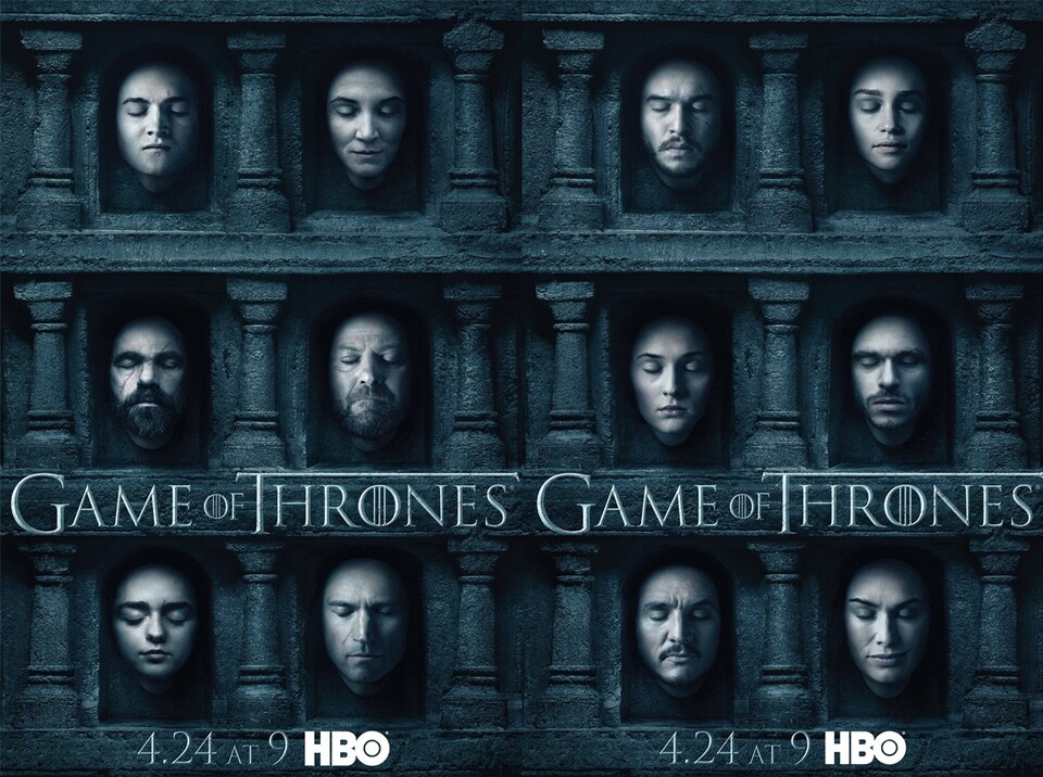 Die neuen Poster zu Staffel 6 des Serienhits Game of Thrones.