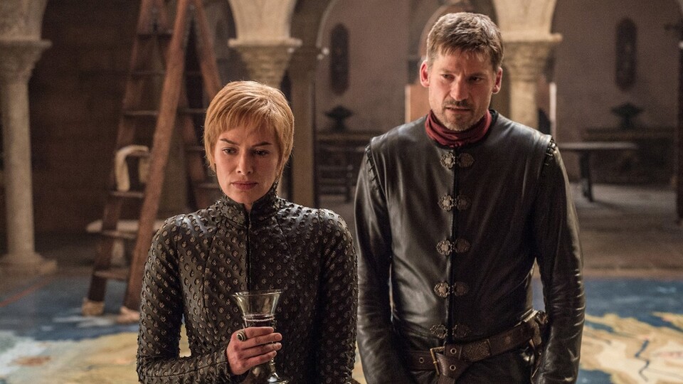 Königin Cersei Lannister (Lena Heady) mit ihrem Bruder Jamie Lannister (Nikolaj Coster-Waldau).