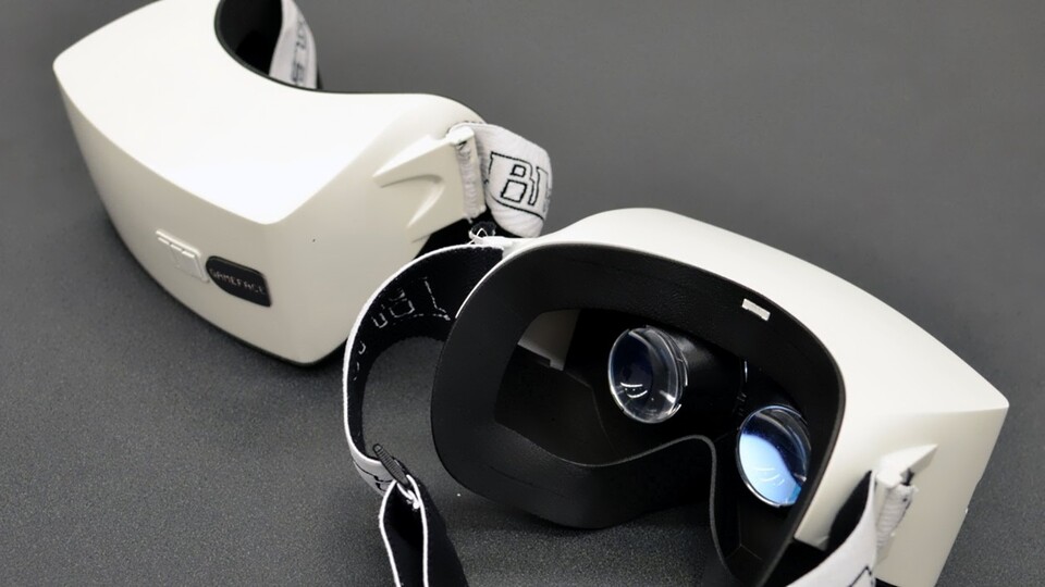 Das Gameface Labs Virtual-Reality-Headset ist alleine spielefähig. (Bildquelle: Road to VR)