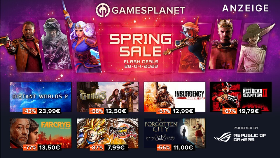 Starke Angebote, noch stärkere Spiele: Der Spring Sale bei Gamesplanet hat offiziell begonnen!