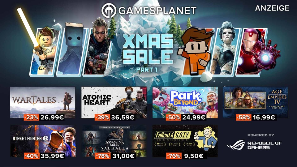 Der Xmas Sale von Gamesplanet läuft seit gestern und hat eine Menge zu bieten.
