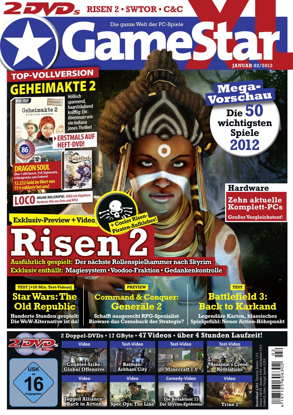 Die neue GameStar-Ausgabe 02/2012 ab 28. Dezember am Kiosk.