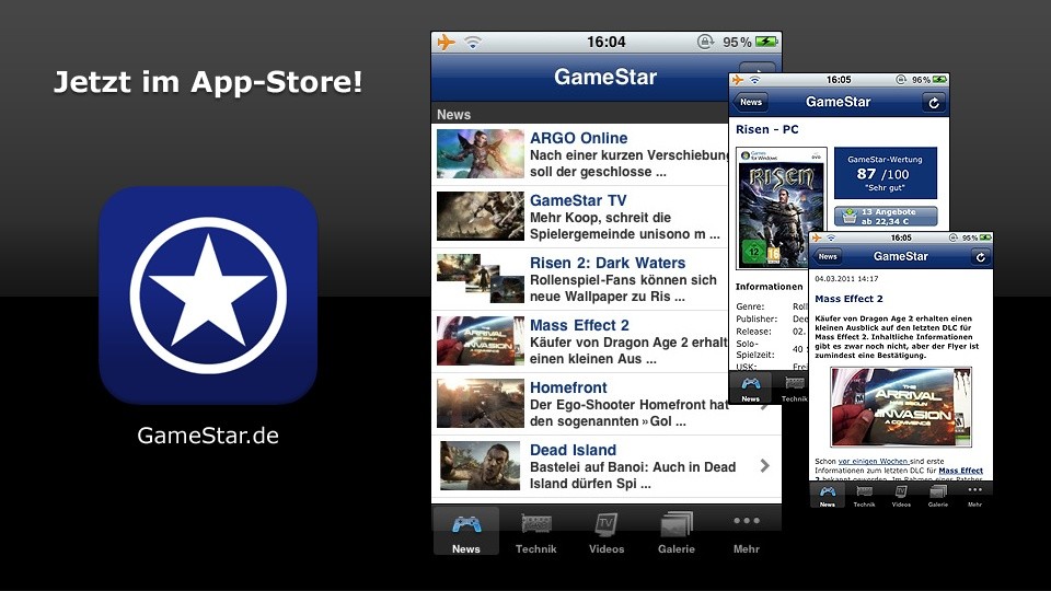 Die neue GameStar.de-App für iPhone, iPod touch und iPad