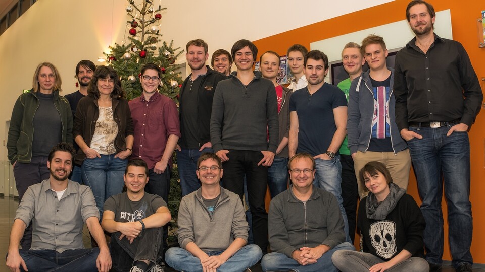 Das GameStar-Team wünscht frohe Weihnachten und ein tolles 2015! (auch die Kollegen, die beim Fototermin schon im Festtags-Urlaub waren)