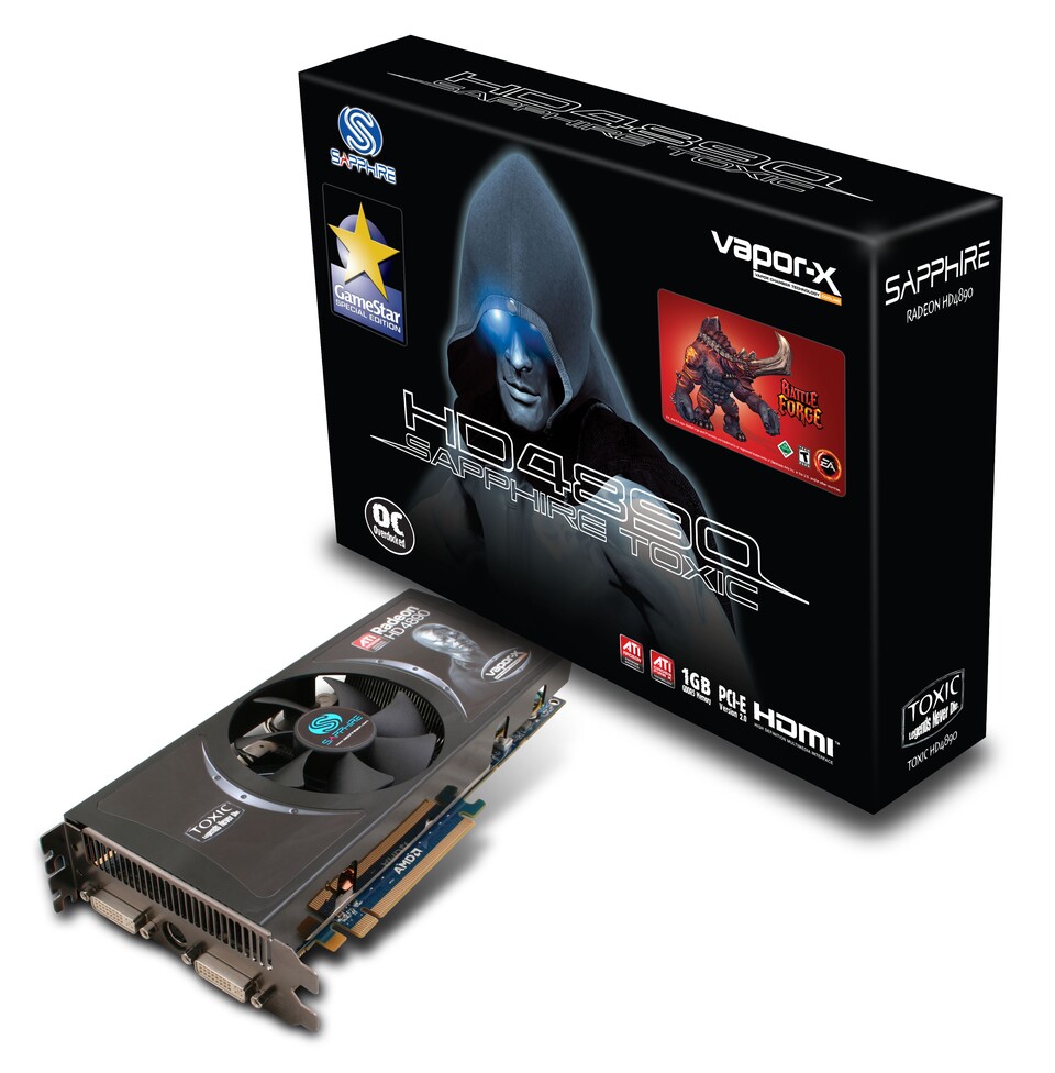 Die neue Radeon HD 4890 Toxic GameStar Edition hat mehr als genug Kraft für die nächsten Spiele-Jahrgänge. 