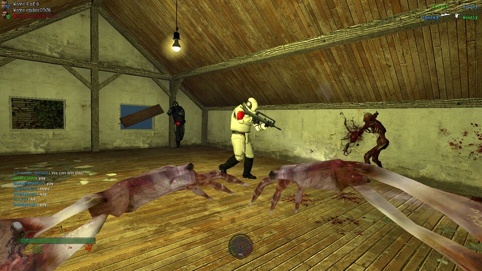 Im Zombie-Survival-Modus versuchen die Zombies, sämtliche Überlebenden zu infizieren.