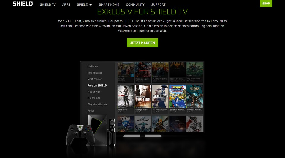 Mit Geforce Now war Nvidia einer der ersten Game-Streaming-Services - anfangs exklusiv für die eigenen Shield Android-Geräte.