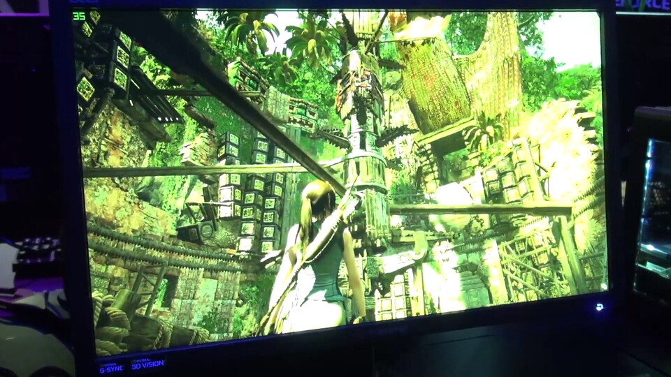Ein Video zeigt, wie viel fps derzeit mit einer Geforce RTX 2080 Ti in Shadow of the Tomb Raider erreicht werden. Die Raytraced-Schatten scheinen dabei einen großen Leistungshunger zu haben. (Video-Quelle: PCGameshardware.de)