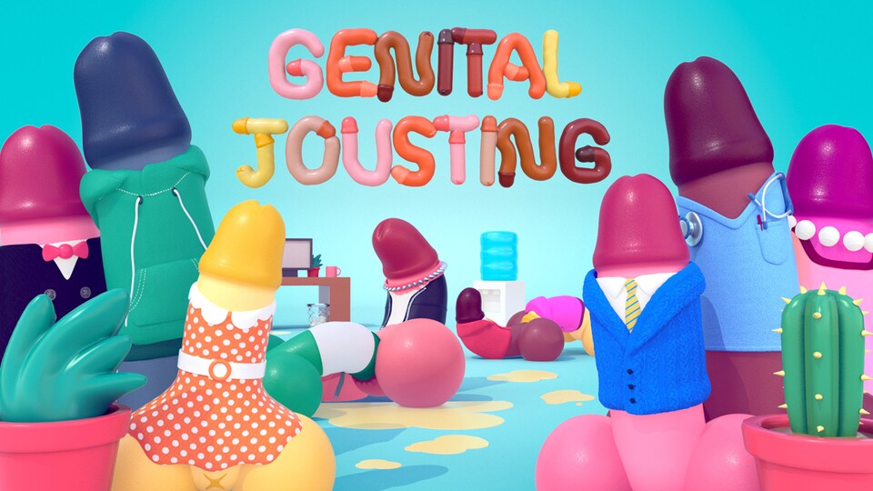 Genital Jousting versteht sich nicht nur als Hihi-Penis-Scherz, sondern durchaus auch als Gesellschaftssatire.