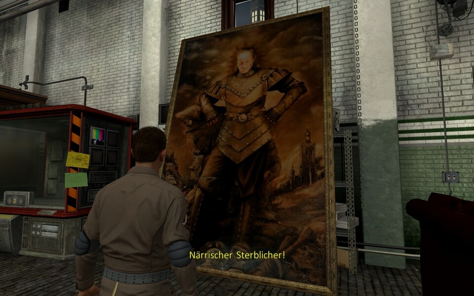 In der Zentrale der Geisterjäger steht das Gemälde von Vigo, dem Bösewicht des zweiten Films.