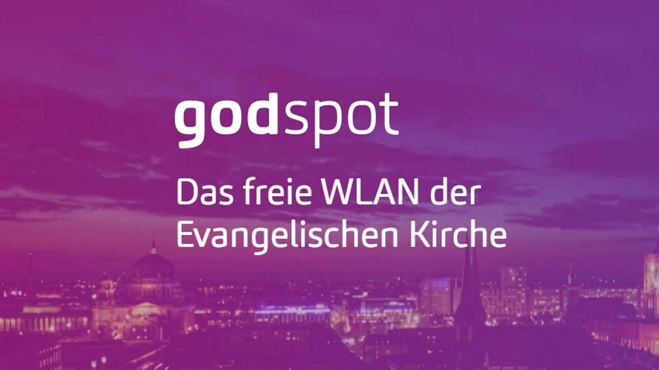 Die Evangelische Kirche in Berlin-Brandenburg bietet kostenlose WLAN-Hotspots unter dem Titel Godspot an.