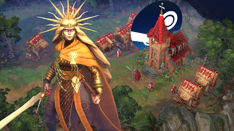 Helden, Basen und Einheiten: Das Warcraft-3-typische Spielprinzip ist auch Kern vom neuen Strategiespiel Godsworn.