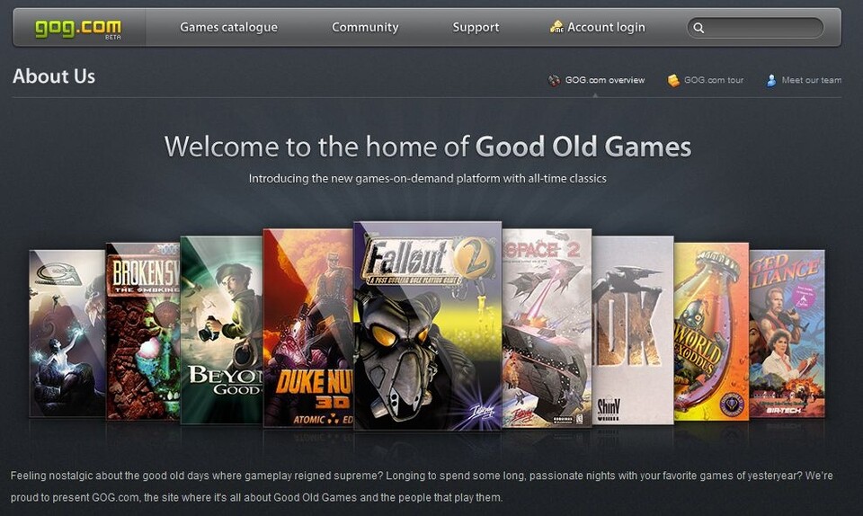 Spiele auf GOG.com bleiben von DRM-Maßnahmen verschont.