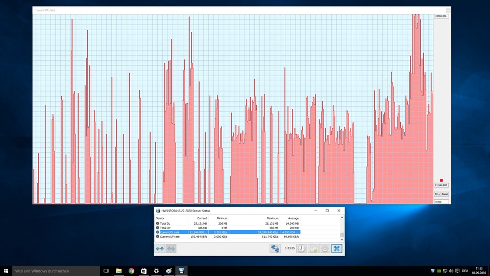 Eines der Probleme des Windows Stores: Die Download-Rate ist oftmals nicht stabil und bricht regelmäßig ein, was gerade bei großen Spielen wie der Ultimate Edition von Gears of War nervt.