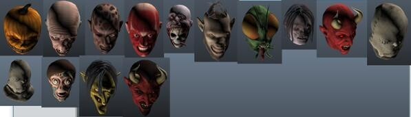 Diese Masken sollen im noch nicht angekündigten Halloween-Update von Grand Theft Auto 5 enthalten sein.