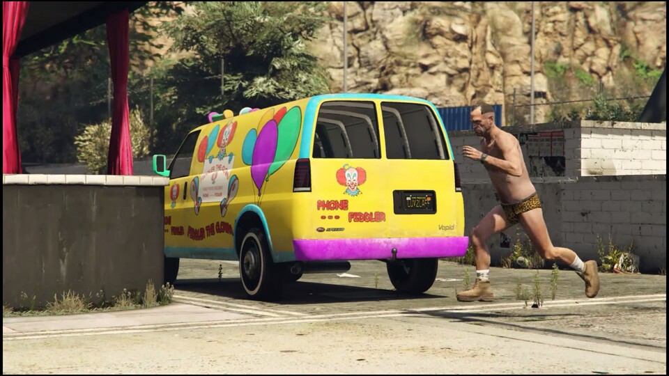 Grand Theft Auto 5 trifft auf Jackass - mit Trevor als Steve-O.