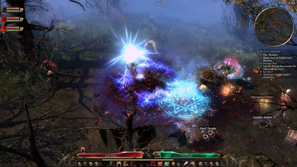 Die typischen Effektfeuerwerke in den blutigen Kämpfen sind dabei – allerdings zurückhaltender als beispielsweise in Diablo 3.