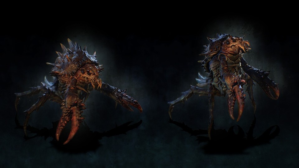 Die Ugdenbog Spikeshell gehört zu den neuen Monstern in der ersten Erweiterung für Grim Dawn.