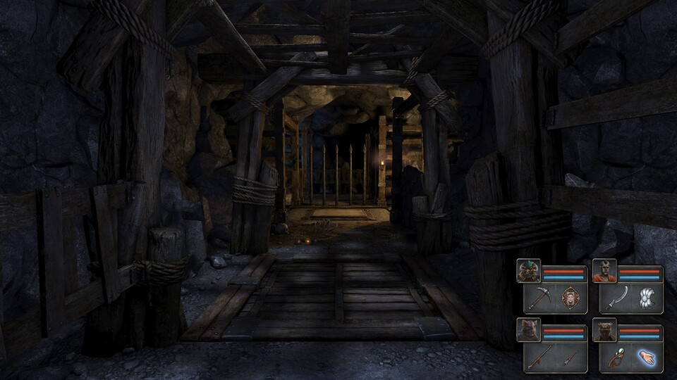 Eines der ersten Bilder von Legend of Grimrock 2 zeigt deutlich detailliertere Level-Architektur als im ersten Teil.