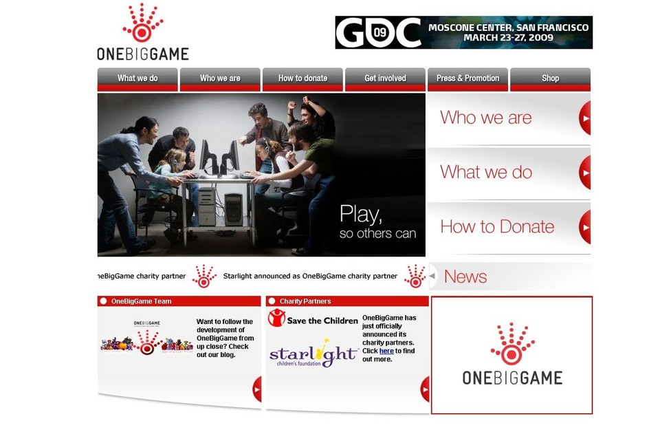 Die Webseite www.onebiggame.org bietet Infos zum Projekt und in Kürze auch zu allen beteiligten Entwicklern.