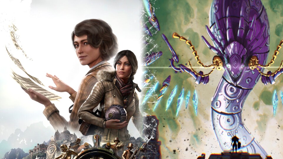 Im März 2022 erscheinen unter anderem Syberia: The World Before (links) und Aztech Forgotten Gods (rechts).