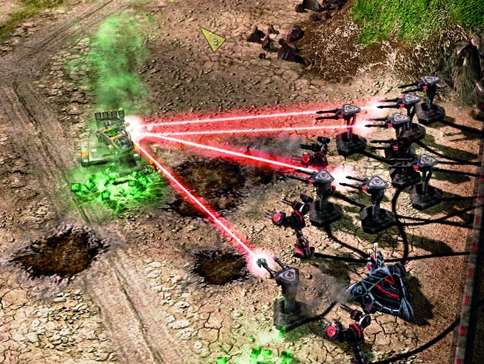 Command & Conquer 3: Gegner betrügen in der Kampagne und bauen auch ohne Rohstoffe noch Truppen. Und natürlich hat es der Ernter immer noch nicht gelernt, dass er Tiberiumfelder, die mitten in der Feindbasis liegen, am besten in Ruhe lässt.