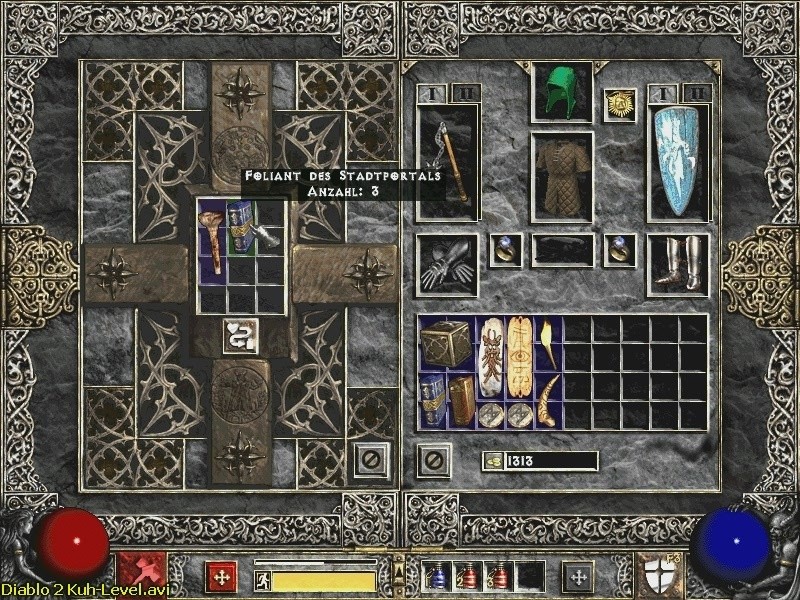 In Diablo 2 mussten Spieler selbst für Ordnung im Inventar sorgen.