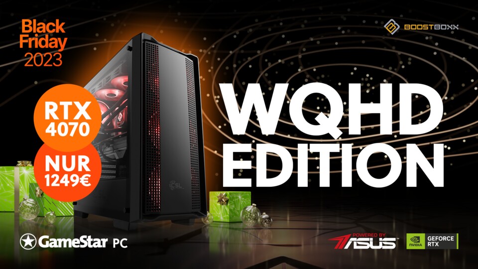 Das gabs bei uns noch nie so günstig: ein grandioser Gaming-PC für WQHD mit Achtkern-CPU und GeForce RTX 4070.