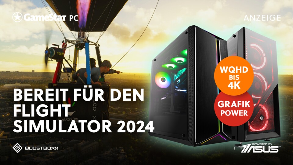 Mit diesen Gaming-PCs steigt ihr in luftige Höhen und erlebt den Microsoft Flight Simulator 2024 in bester Grafik.