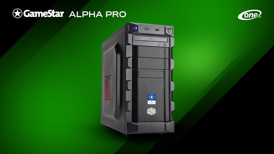 GameStar-PC Alpha pro - jetzt mit bärenstarker RX580 OC. FULL-HD-Gaming so wie es sein soll!