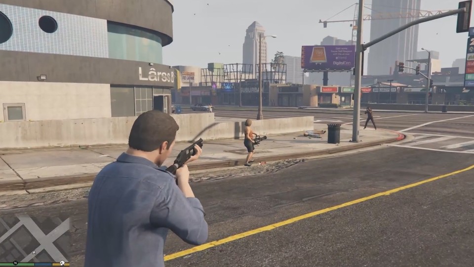 Bei der Pedestrians Riot Mod für GTA 5 werden die früher friedliebenden Passanten der Spielwelt zu schießwütigen Waffennarren.