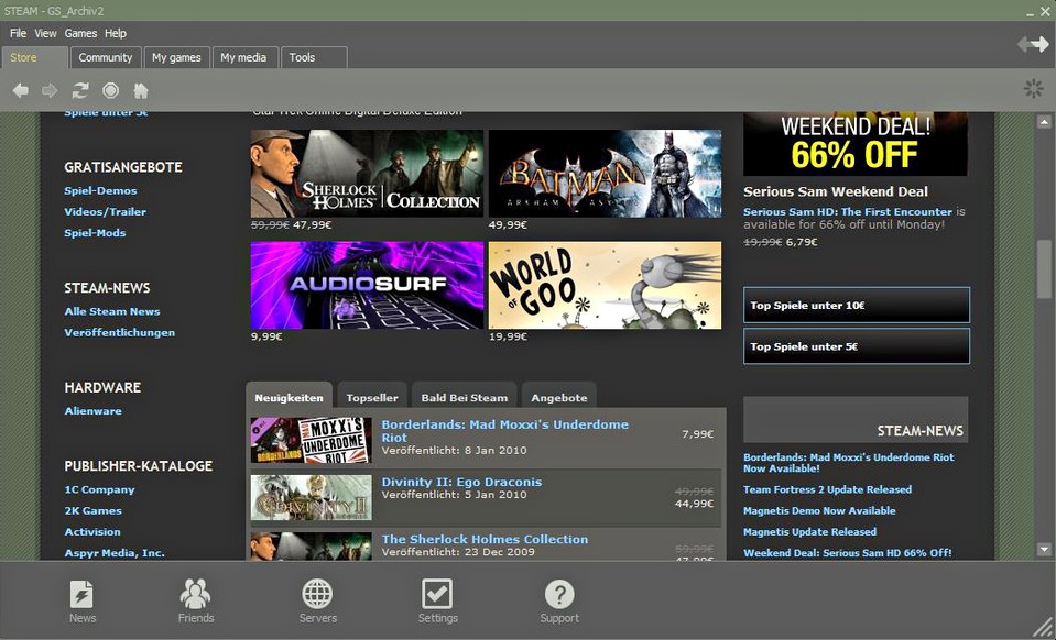 Vorbild und Vorreiter: Steam verhalf Online-Vertriebsplattformen zum Durchbruch.