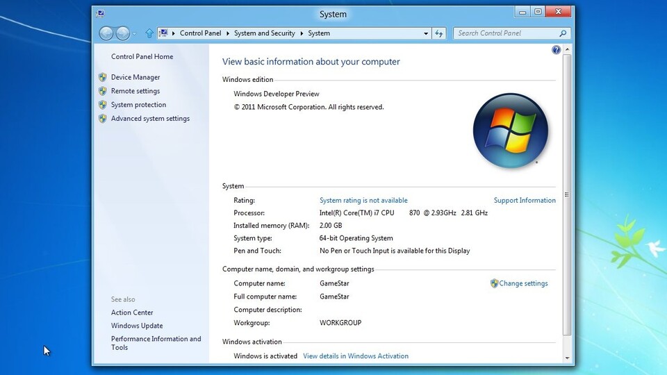 Die Hardwareanforderungen von Windows 8 sind die gleichen wie die von Windows 7 – Aufrüsten brauchen Sie also nicht.