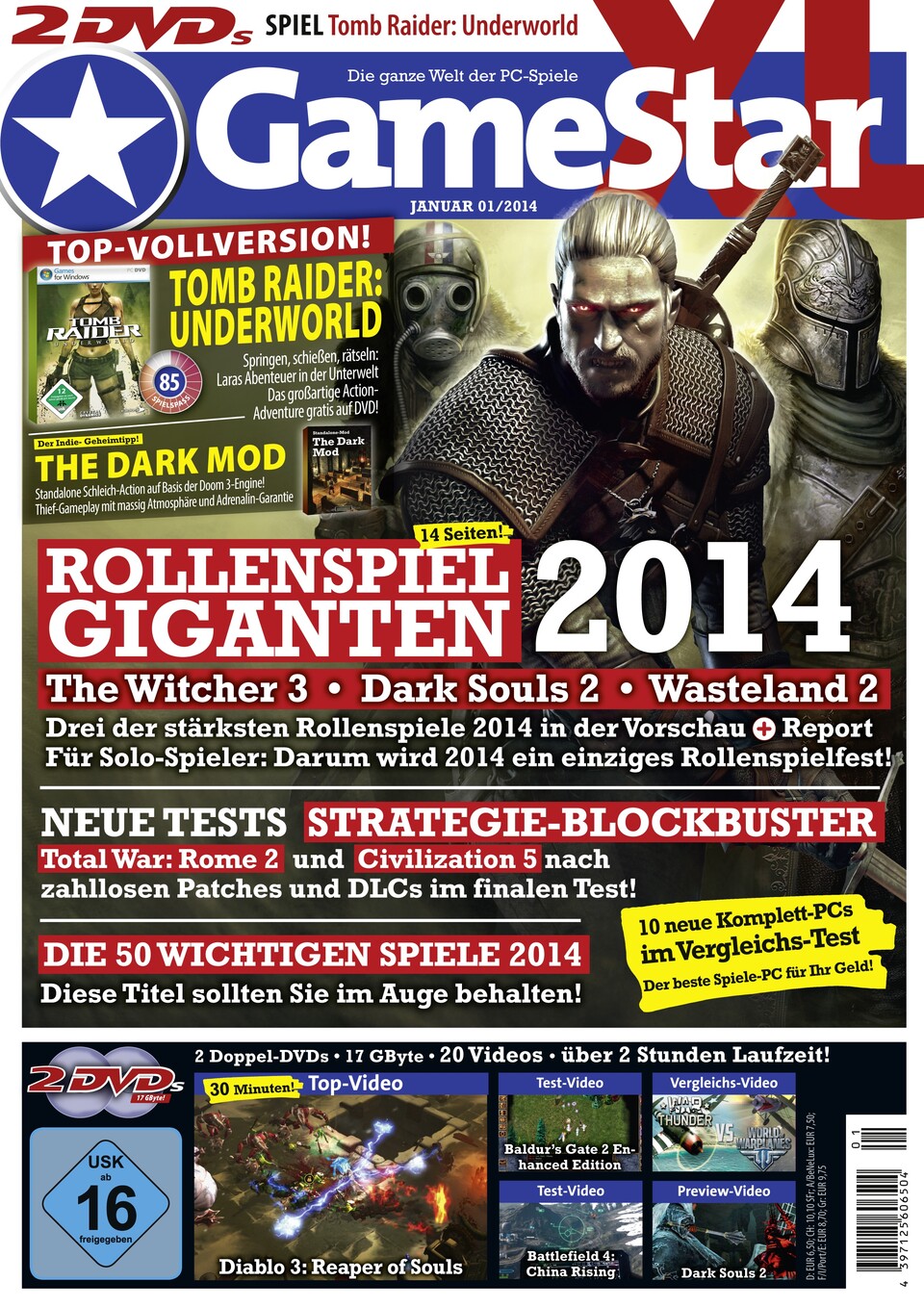 Ab 27. Dezember am Kiosk: GameStar-Ausgabe 01/2014.