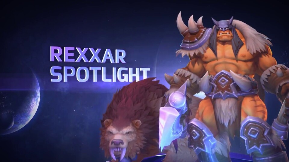 Heroes of the Storm - Rexxar und seine Tiergefährtin Misha sind einer von sieben neuen Charakteren. Rexxar wird der erste Fernkämpfer in der Krieger-Klasse werden.