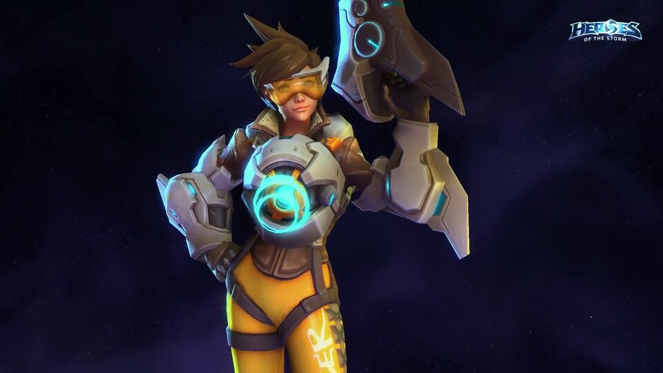 In Heroes of the Storm ist Tracer genauso cool wie in Overwatch.