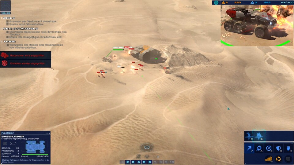 So könnte Homeworld: Deserts of Kharak mit Bild-in-Bild-Funktion aussehen.