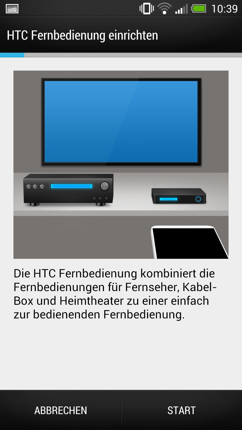 HTC Fernbedienung : Der im HTC One eingebaute Infrarot-Transmitter kann die Fernbedienung für die heimische Mattscheibe ersetzen. 