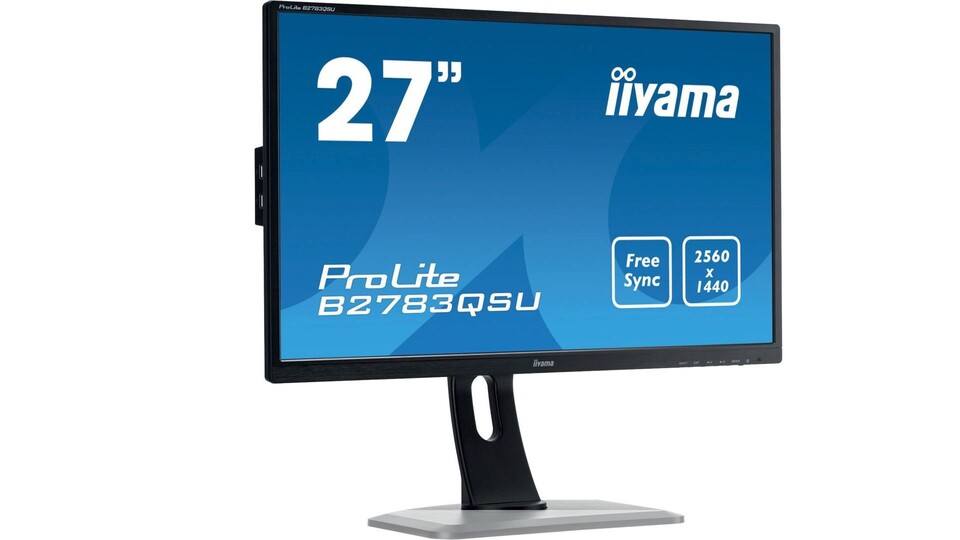 Der Iiyama B2783QSU mit 27 Zoll ist ein Freesync-Monitor mit 1440p Auflösung.