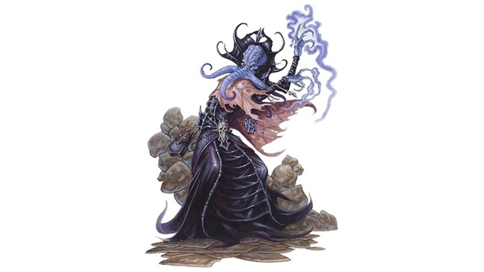 Illithiden verfügen über mächtige Psi-Fähigkeiten und können ihre Feinde nur mit der Kraft ihrer Gedanken manipulieren. (Quelle: Lords of Madness: The Book of Aberrations, Wizards of the Coast, 2005.)