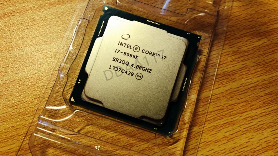 Angebliches Foto eines Intel Core i7 8086K (Bildquelle: wccftech/DDAA117)